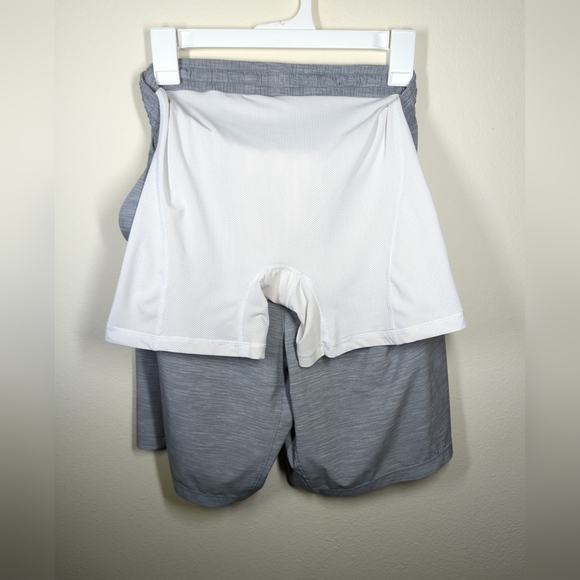 Lululemon Pace Breaker Short 9"  Lined LM7AB0S Slate Size Medium Gray Stretch - Picture 7 of 8